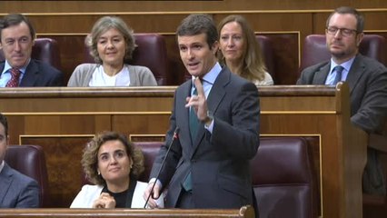 Download Video: Casado pregunta a Sánchez por los independentistas y éste le responde con el 