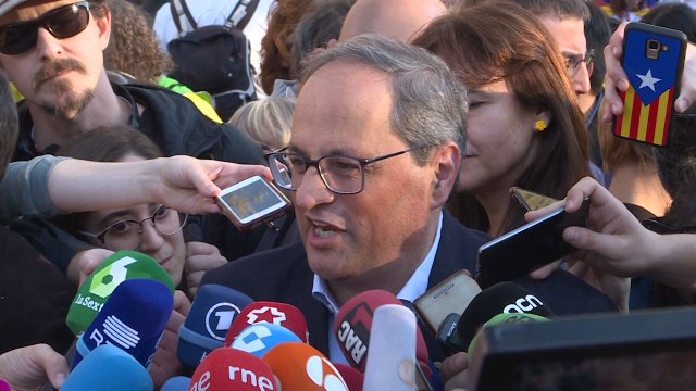 Torra pide a España que escuche los gritos de la libertad