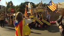 El independentismo tiñe Madrid de amarillo para pedir la libertad de los políticos presos