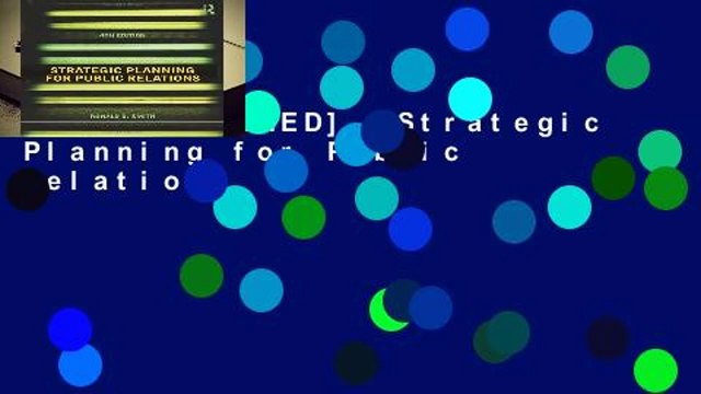 [MOST WISHED] Strategic Planning for Public Relations