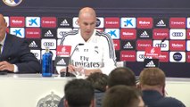 Zidane en rueda de prensa tras su regreso al Real Madrid
