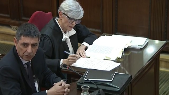 Trapero achaca actuación de Mossos el 1-O a que la juez pidió paciencia y contención