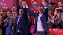Sánchez en un acto político del PSOE en Gijón (Asturias)