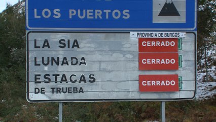 Descargar video: Puerto de Lunada, cerrado este lunes por el temporal