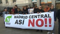 Protestas en el ayuntamiento de Madrid por Madrid Central