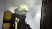 Bomberos extinguen incendio en Argoños (Cantabria)