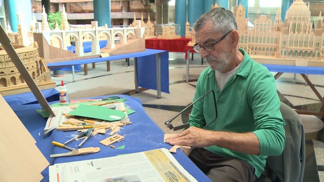 Una exposición de maquetas muestra monumentos de todo el mundo