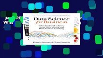 [NEW RELEASES]  Data Science for Business: What you need to know about data mining and