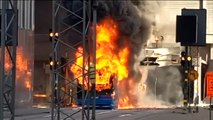 Un autobús explota en Estocolmo por un fallo técnico