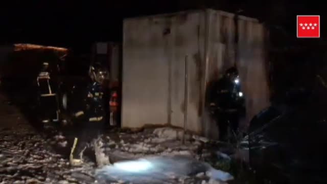 Un incendio en una zona de chabolas en Navalcarnero deja 14 heridos