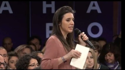 Irene Montero llama a combatir la "despolitización"