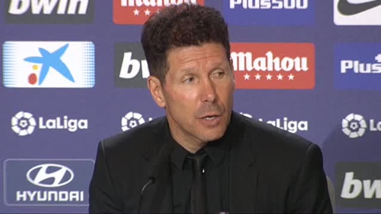 Simeone: "No es fácil ganar siempre y estamos compitiendo muy bien"