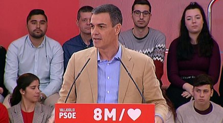 Sánchez afirma que el 8M es el hoy y el mañana de España