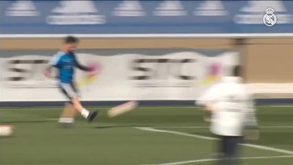 El Real Madrid afina su puntería de cara al partido del domingo ante el Valladolid