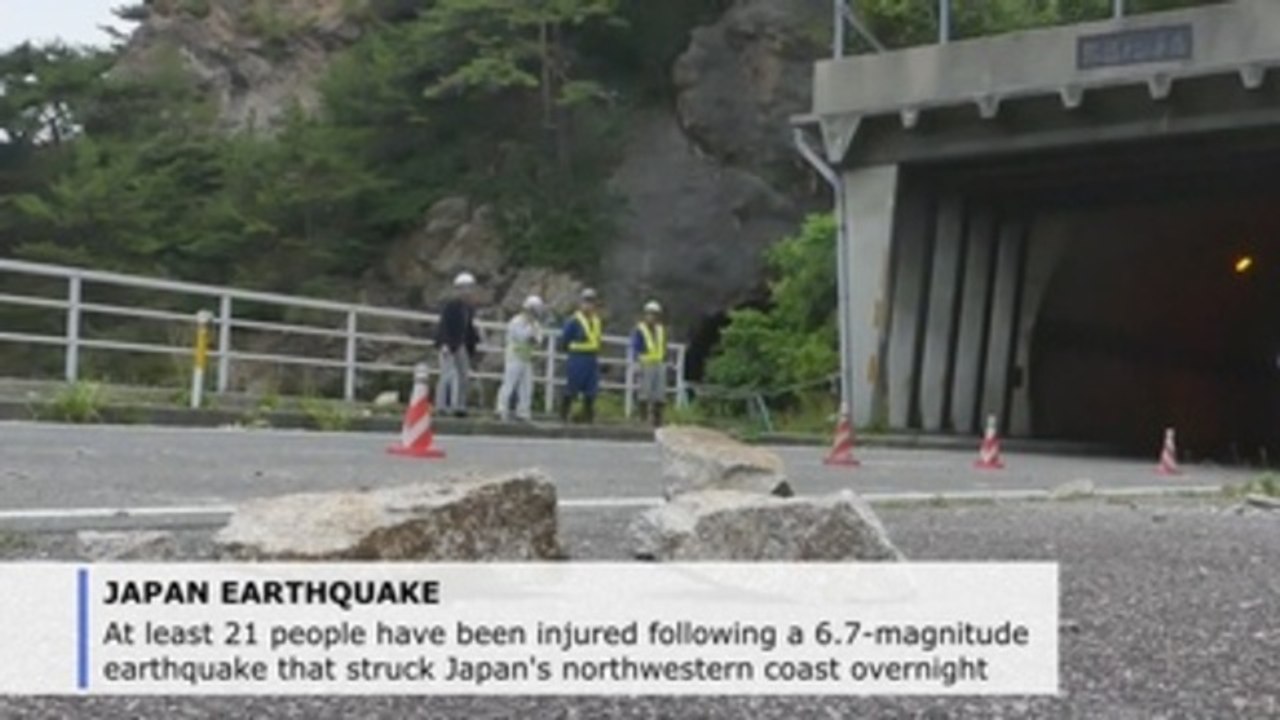 At least 21 people injured after earthquake hits northwestern Japan