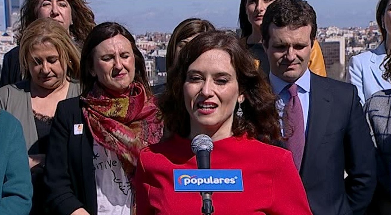 Díaz Ayuso: "Rechazo el discurso que divide a hombres y mujeres"