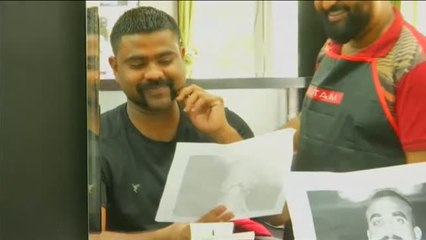 Homenaje estético de los ciudadanos al piloto indio liberado