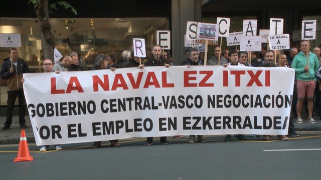 Concentración de trabajadores de La Naval