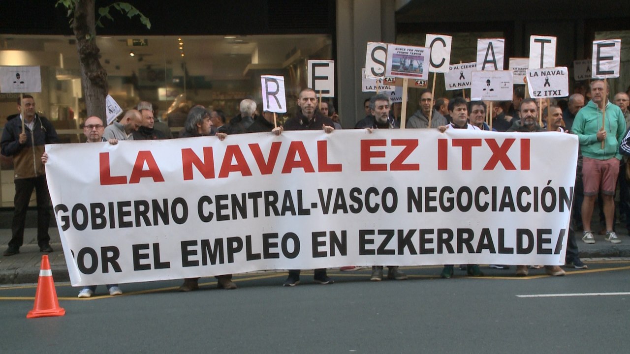 Concentración de trabajadores de La Naval