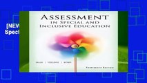 [NEW RELEASES]  Assessment in Special and Inclusive Education
