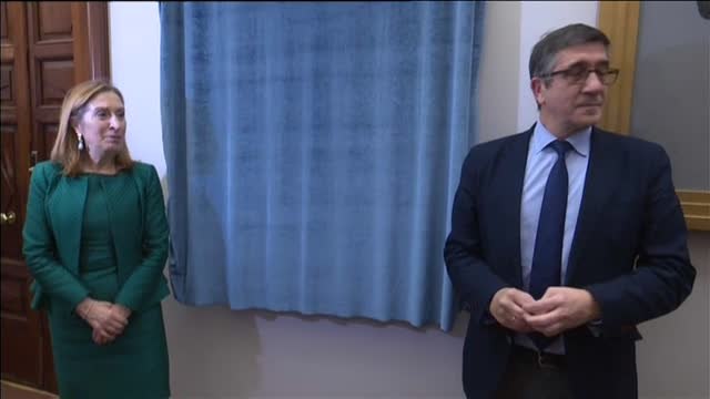 Patxi López ya tiene su retrato en el Congreso