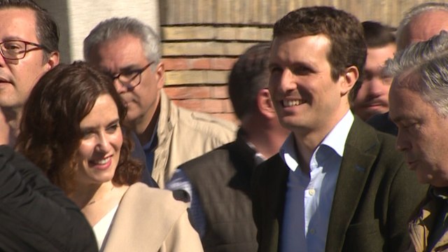 Casado y Ayuso acuden a la manifestación por el mundo rural