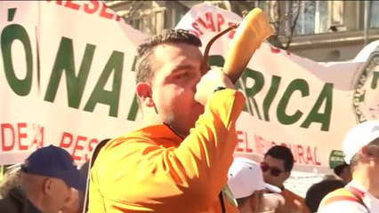 Download Video: Miles de personas participan en Madrid en la marcha en defensa del medio rural