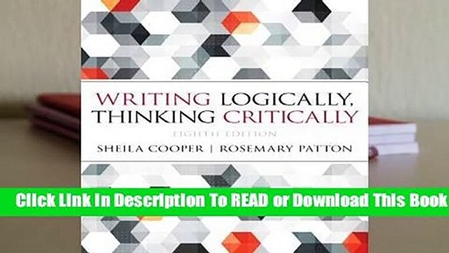 Full E-book Writing Logically Thinking Critically For Free