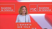 Batet al ser proclamada candidata del PSC: 