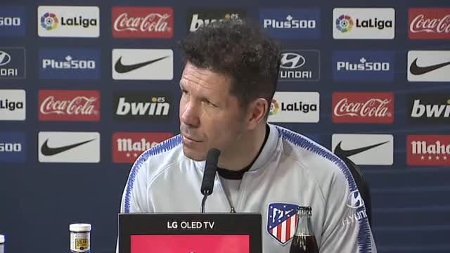 Simeone sobre el clásico: Lo que le interesa al aficionado del Atlético de Madrid es que gane el Atlético de Madrid