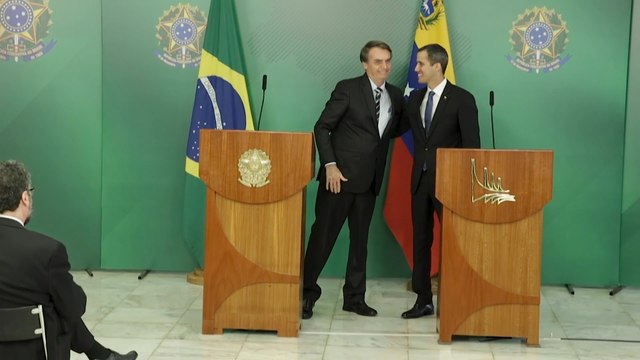 Juan Guaidó visita Brasil y recibe el apoyo de Bolsonaro