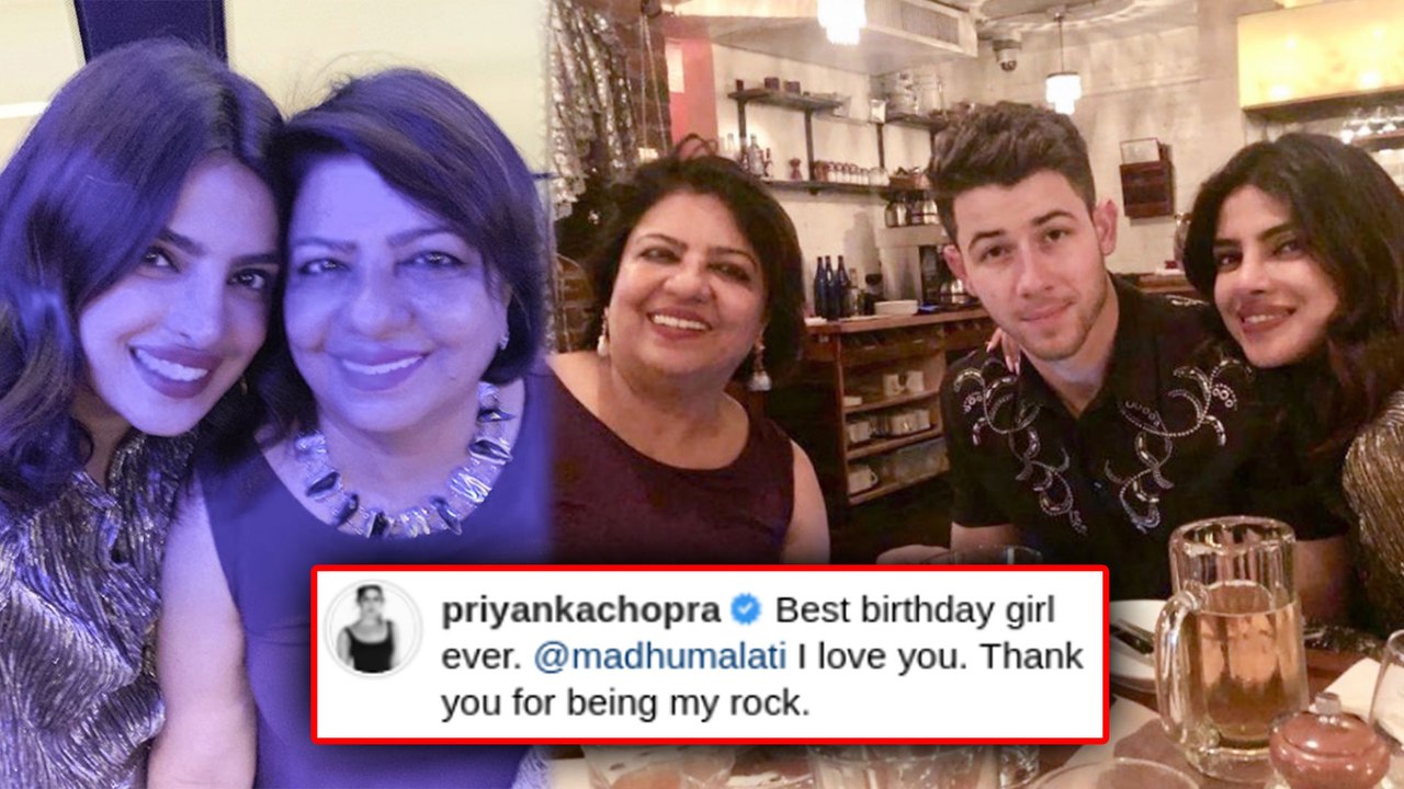 Priyanka Nick Celebrate MOM Madhu Chopra's Birt...