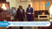 RDC : Le Pdt de la cour constitutionnelle BENOIT LWAMBA reçu par le président TSHISEKEDI
