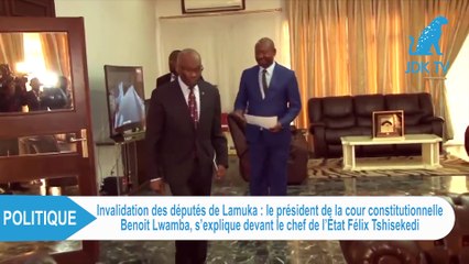 RDC : Le Pdt de la cour constitutionnelle BENOIT LWAMBA reçu par le président TSHISEKEDI