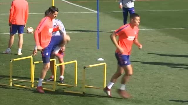 El Atlético continúa preparando el partido ante la Real Sociedad