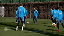 El Barça vuelve a los entrenamientos como finalista de la Copa