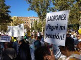 Protesta por la precariedad de las pensiones frente al Tribunal Supremo