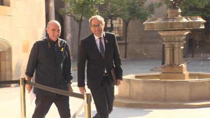 Torra y Llach en la presentación del consejo asesor
