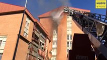 Un hombre muere por inhalación de humo en el incendio de su vivienda en Madrid