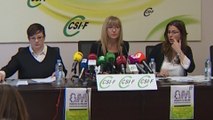 Rueda de prensa de CSIF por convocatoria de huelga 8M