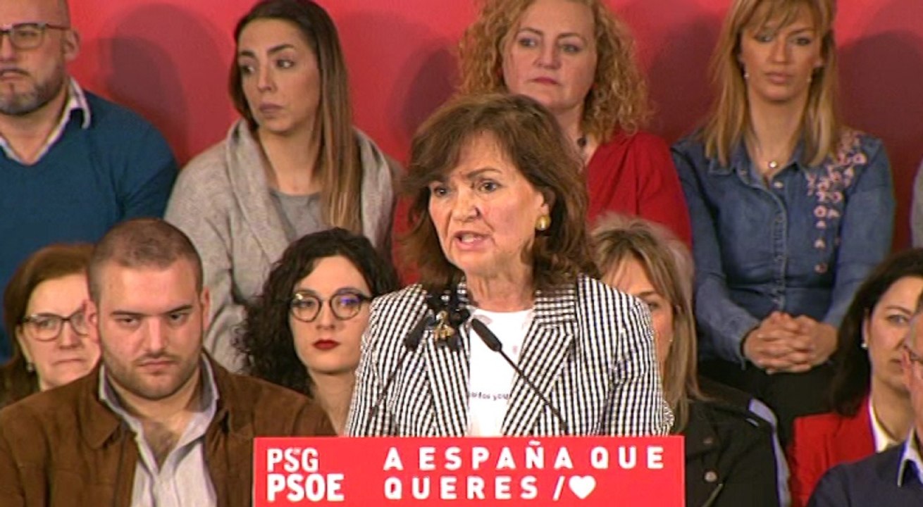 Calvo: el PSOE es "la garantía de la democracia"