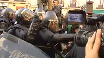 La Policía detiene a siete personas durante un desahucio en Madrid