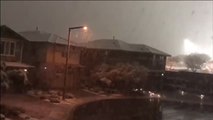 Nieva por primera vez en una década en Las Vegas