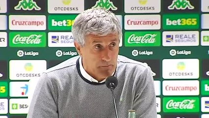 Setién: "Igual tenemos que traer a Messi para que nos resuelva los partidos"