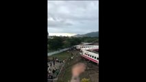 El descarrilamiento de un tren en Taiwán causa la muerte de al menos 17 personas