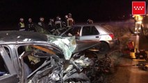 Fallecen tres personas al colisionar dos vehículos en la M-219 en Pozuelo del Rey