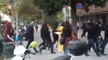 Graves disturbios en las últimas horas en Barcelona por parte del movimiento okupa
