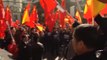 Manifestación de la comunidad china por el bloqueo de sus cuentas bancarias