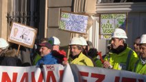 Protesta de trabajadores de La Naval en Vitoria