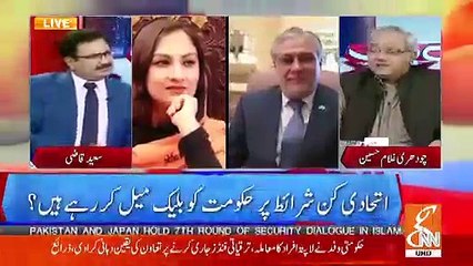 "Mujhe bacha lo" - Ch Ghulam Hussain claims that Ishaq Dar is begging Marvi Memon to save him